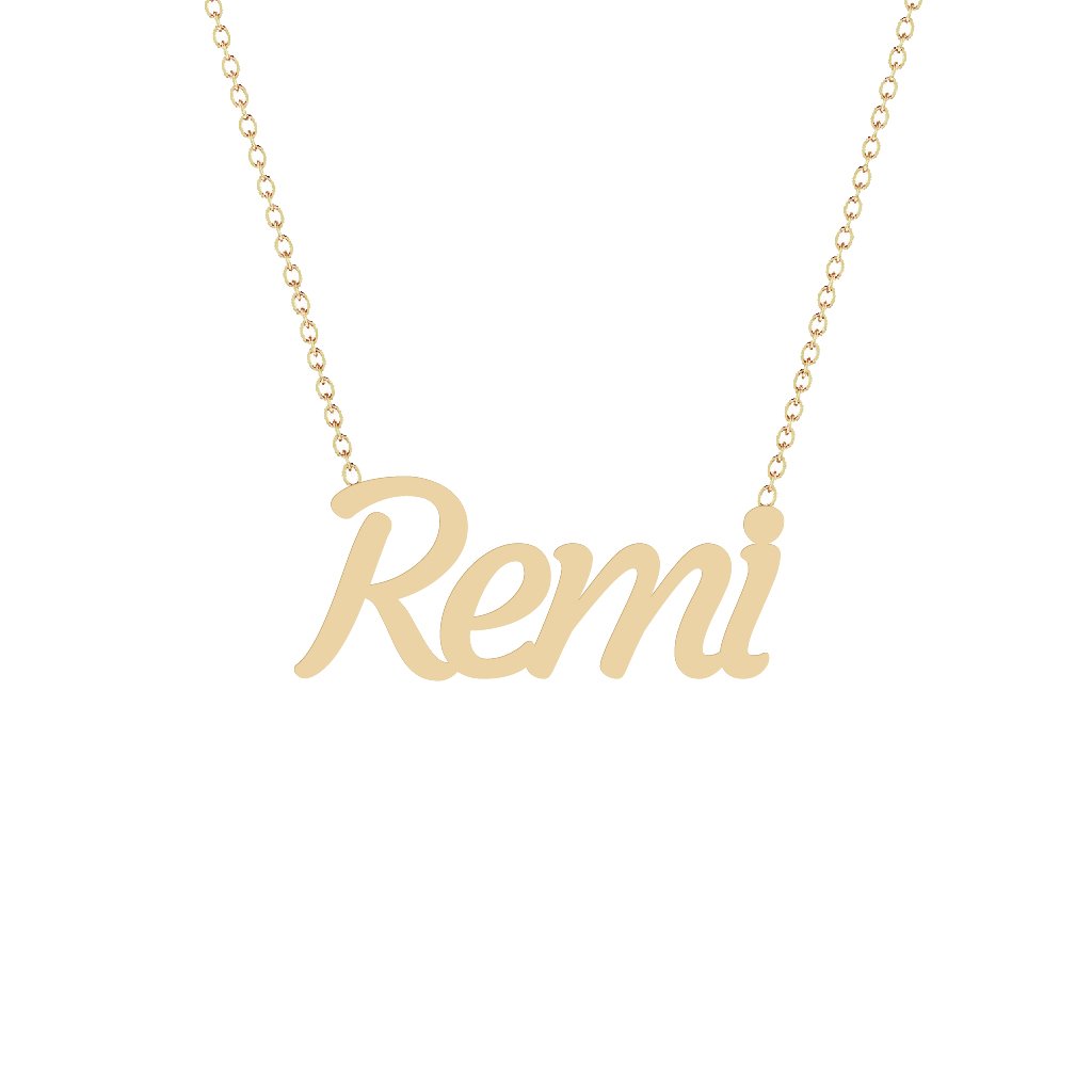 Gold Name Necklace - Remi
