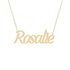 Gold Name Necklace - Rosalie