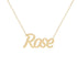 Gold Name Necklace - Rose
