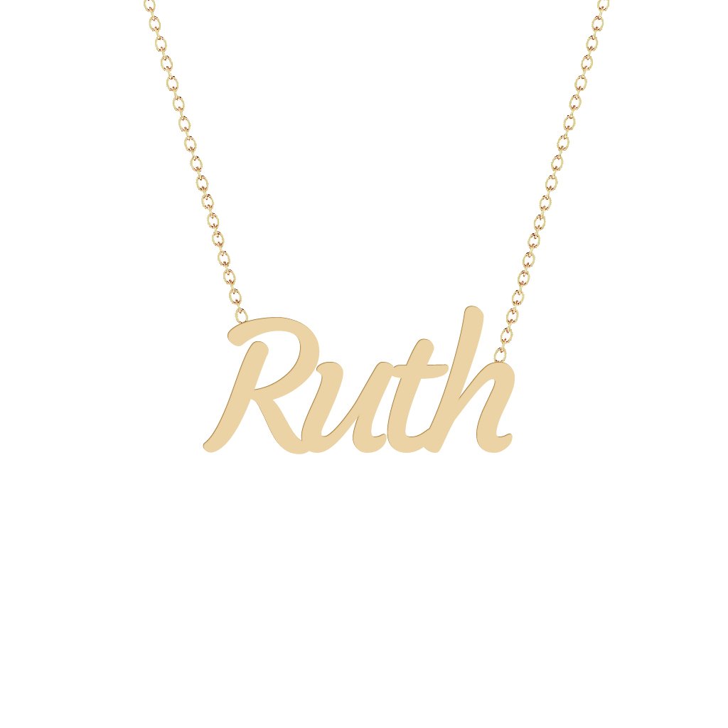 Gold Name Necklace - Ruth