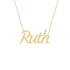 Gold Name Necklace - Ruth