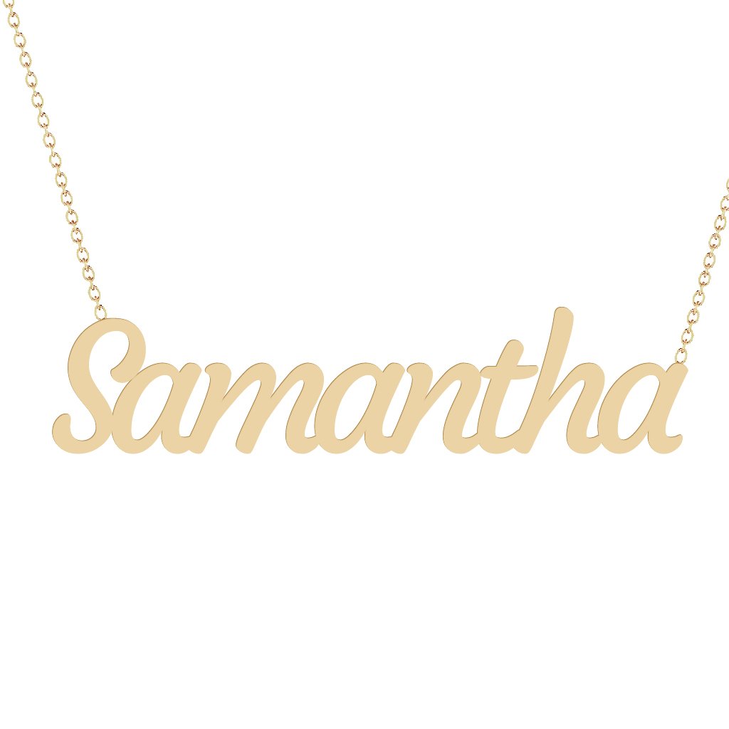 Gold Name Necklace - Samantha