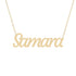 Gold Name Necklace - Samara