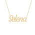 Gold Name Necklace - Selena