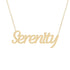 Gold Name Necklace - Serenity