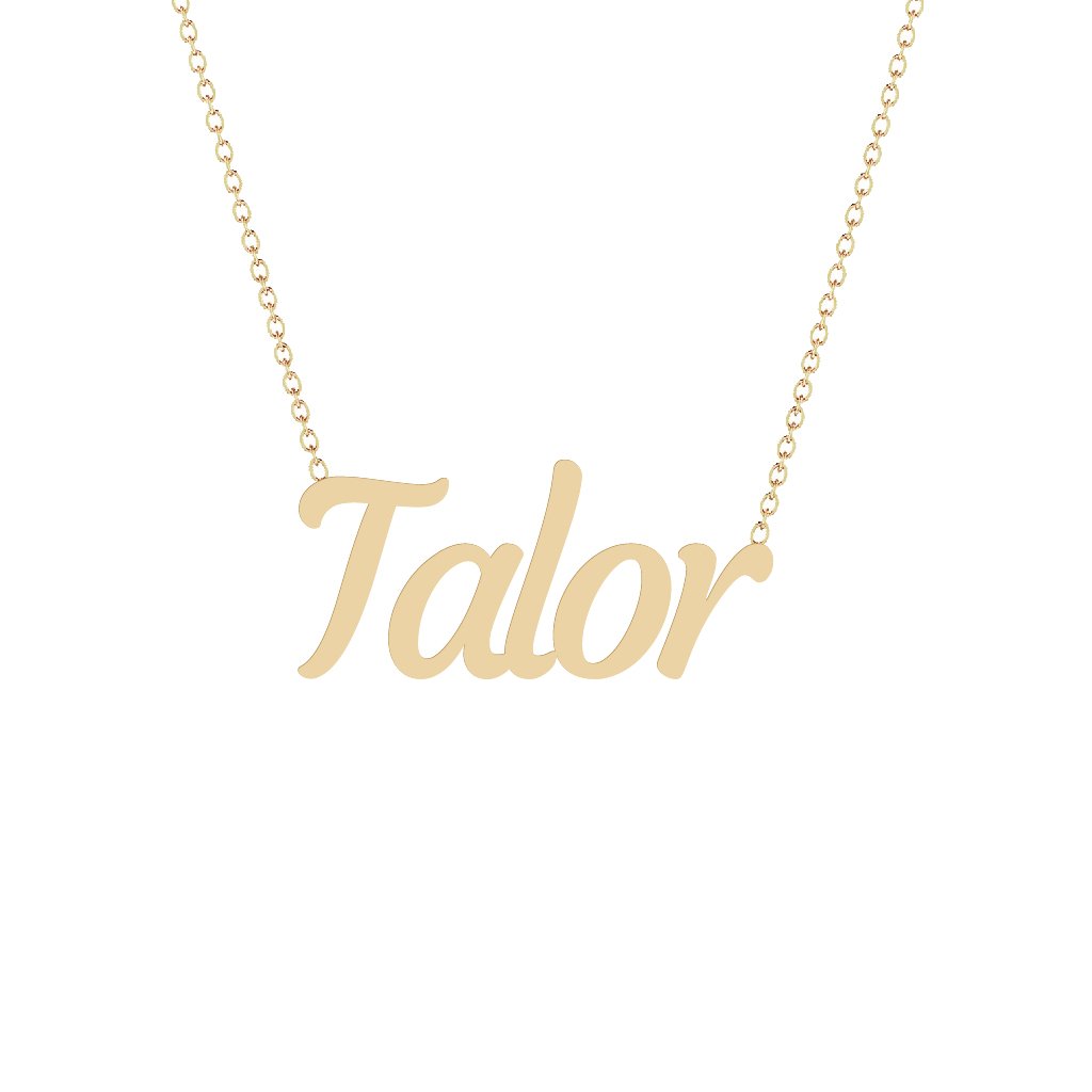 Gold Name Necklace - Talor