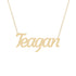 Gold Name Necklace - Teagan