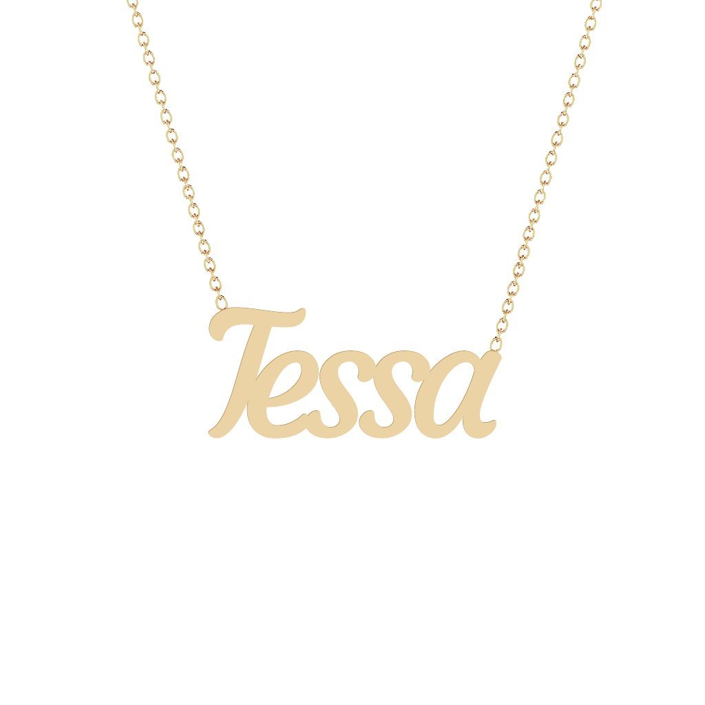 Gold Name Necklace - Tessa