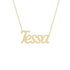 Gold Name Necklace - Tessa