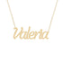 Gold Name Necklace - Valeria