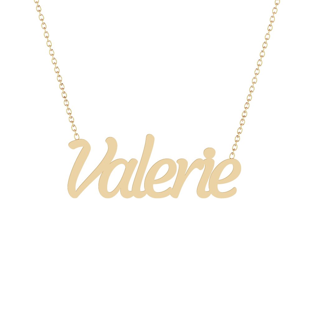 Gold Name Necklace - Valerie