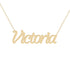 Gold Name Necklace - Victoria