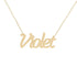 Gold Name Necklace - Violet