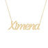 Gold Name Necklace - Ximena