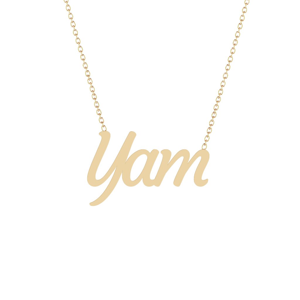 Gold Name Necklace - Yam