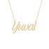 Gold Name Necklace - Yuval