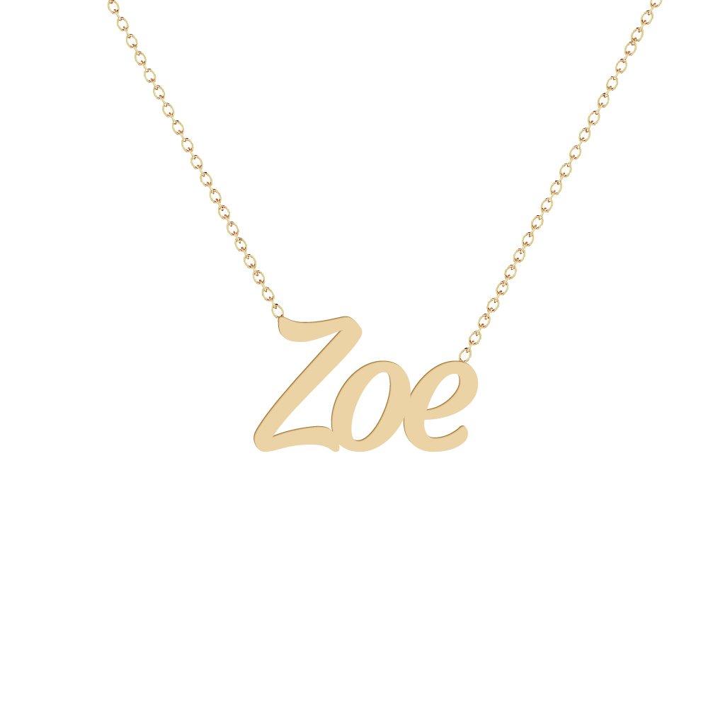 Gold Name Necklace - Zoe