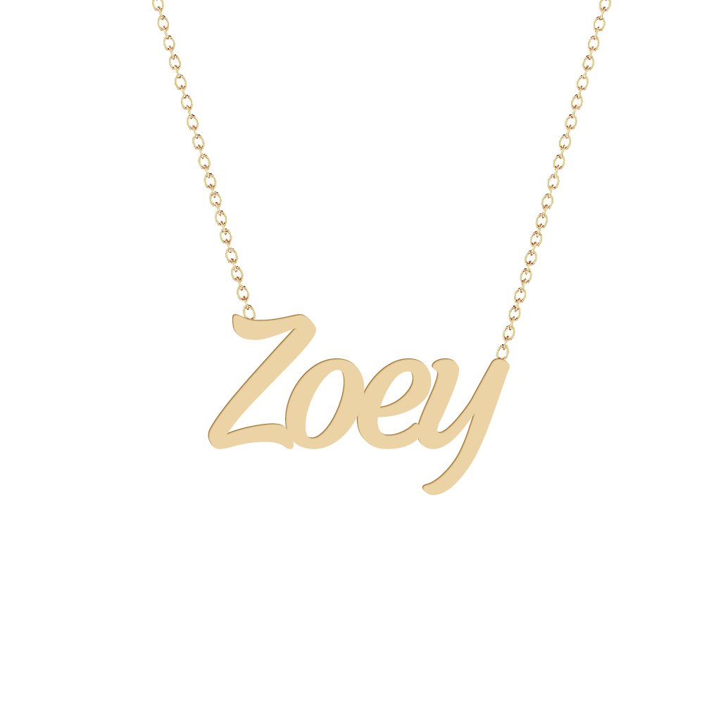 Gold Name Necklace - Zoey