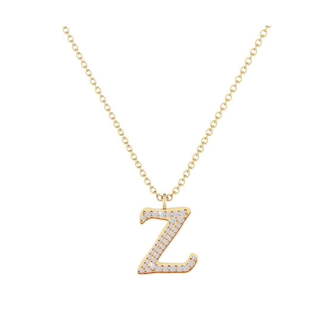 Z - Letter Name Necklace Initial Necklace