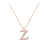 Z - Letter Name Necklace Initial Necklace