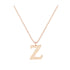 Z - Letter Name Necklace Initial Necklace