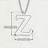 Z - Letter Name Necklace Initial Necklace