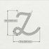 Diamond Gold Letter Necklace - Z