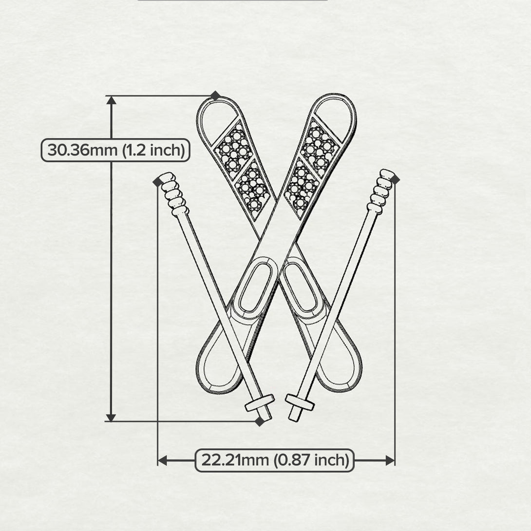 Skis Emerald Necklace - Zachary No. 6