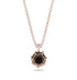 A lady's Rose Black Diamond Pendant- Elena no. 8
