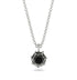 A lady's Rose Black Diamond Pendant- Elena no. 9