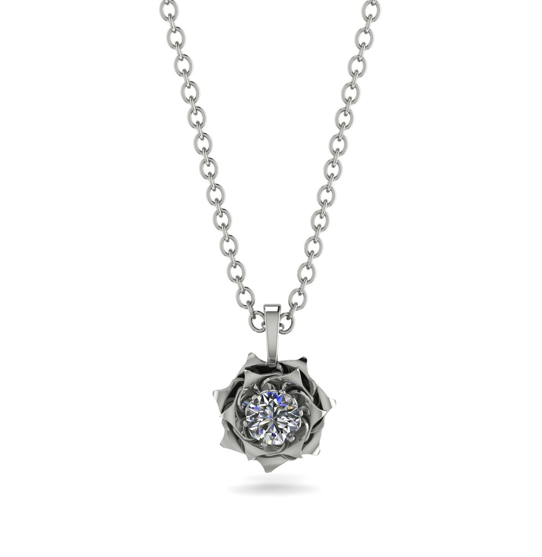 A lady's Rose Diamond Pendant- Elena no. 3