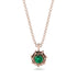 A lady's Rose Emerald Pendant- Elena no. 5