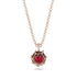 A lady's Rose Ruby Pendant- Elena no. 11