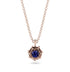 A lady's Rose Sapphire Pendant- Elena no. 14