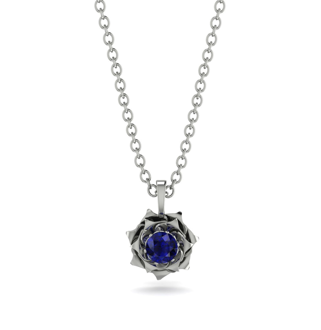 A lady's Rose Sapphire Pendant- Elena no. 15