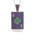 Ace Of Spades Sapphire Card Necklace - Tyler No. 65