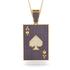 Ace Of Spades Sapphire Card Necklace - Tyler No. 61 image 1