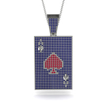 Ace Of Spades Sapphire Card Necklace - Tyler No. 72 image 1