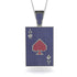Ace Of Spades Sapphire Card Necklace - Tyler No. 72 image 1
