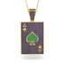 Ace Of Spades Sapphire Card Necklace - Tyler No. 64 image 1