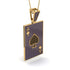 Ace Of Spades Sapphire Card Necklace - Tyler No. 67 image 2
