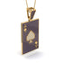 Ace Of Spades Sapphire Card Necklace - Tyler No. 61