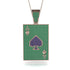 Ace Of Spades Emerald Card Necklace - Tyler No. 29