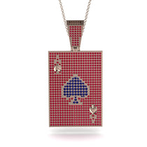 Ace Of Spades Ruby Card Necklace - Tyler No. 59 image 1