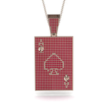Ace Of Spades Ruby Card Necklace - Tyler No. 56 image 1