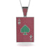 Ace Of Spades Ruby Card Necklace - Tyler No. 51