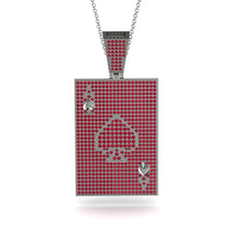 Ace Of Spades Ruby Card Necklace - Tyler No. 57 image 1