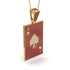 Ace Of Spades Ruby Card Necklace - Tyler No. 46 image 2