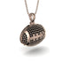 American Football Black Diamond Necklace - Jeremy No. 8