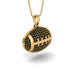 American Football Black Diamond Necklace - Jeremy No. 7